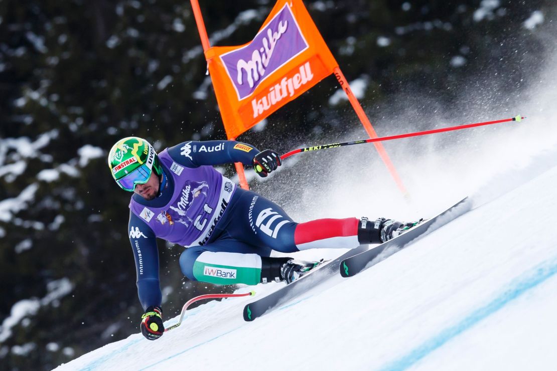 Paris won the previous World Cup downhill in Chamonix, France last month. 