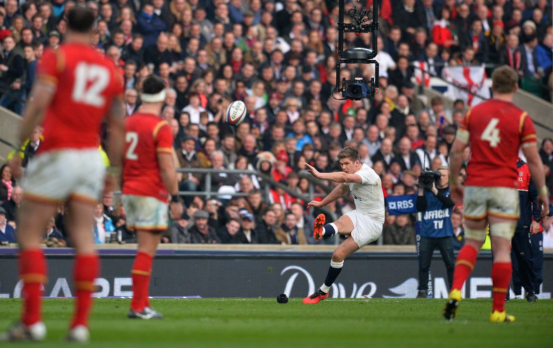 England's Owen Farrell kicked six penalties and a conversion against Wales.