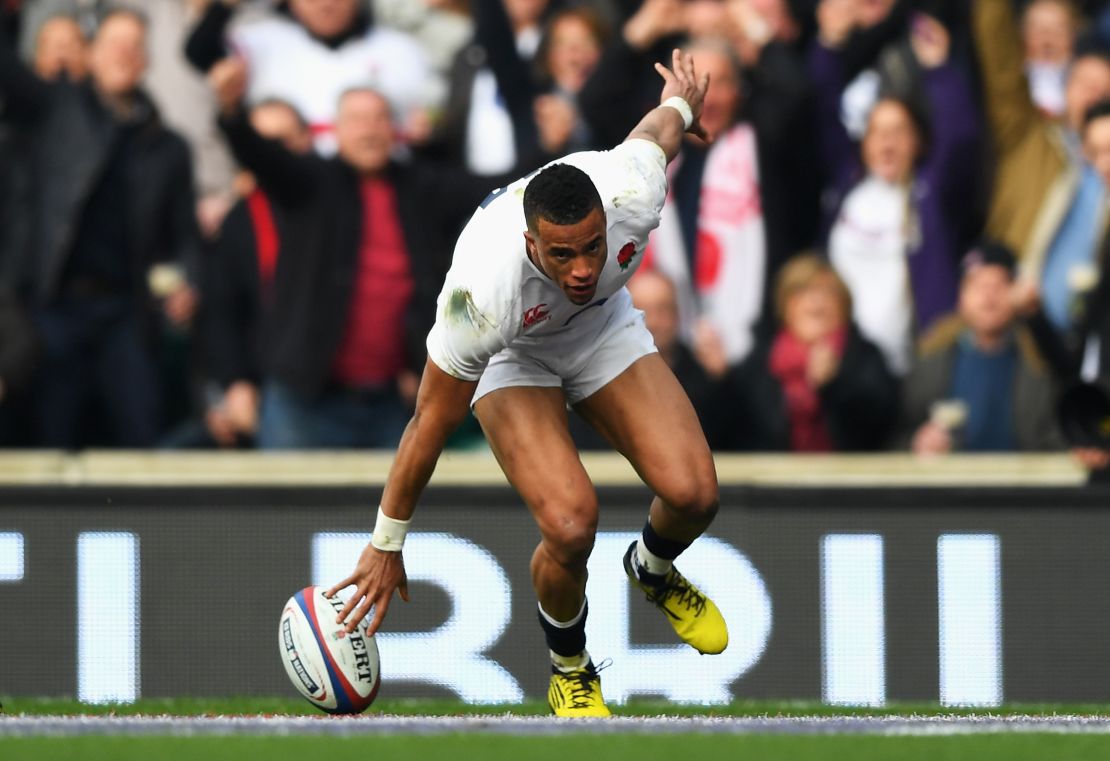 Watson scored the opener for a rampant England in the first half at Twickenham.