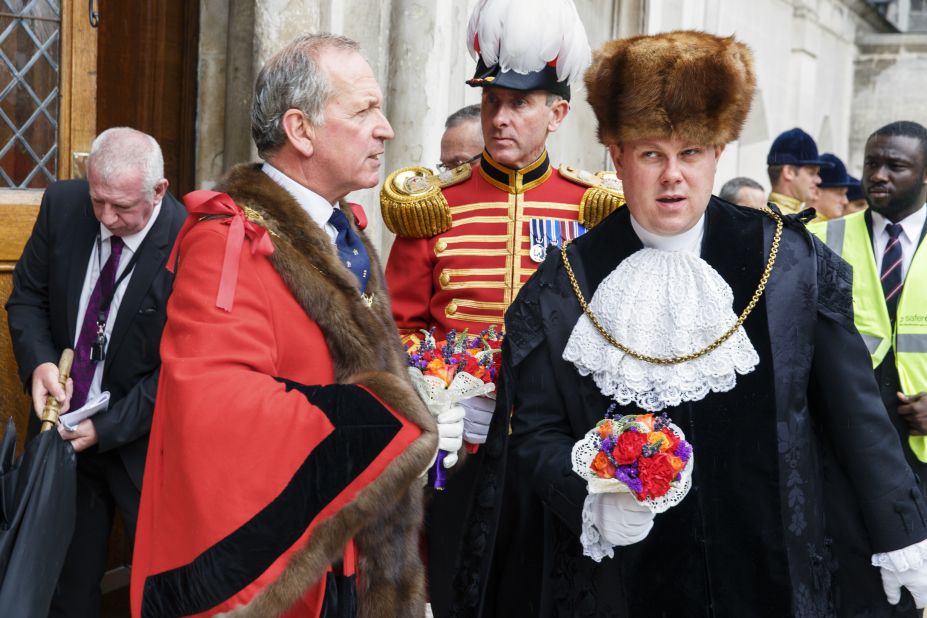 Election of the new Lord Mayor, Alan Yarrow, Guildhall, City of London, 2014