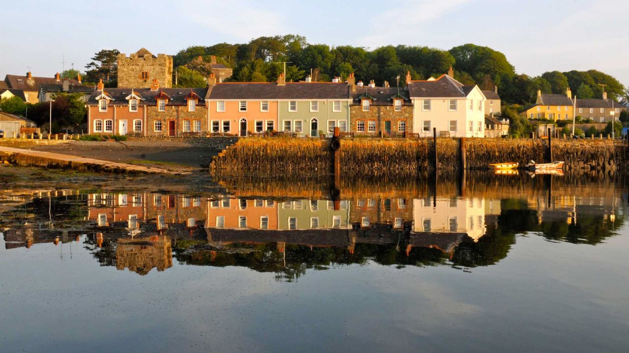 <strong>Strangford (Down):</strong> Strangford village sits at the mouth of Strangford Lough, the largest inlet in the UK or Ireland. A ferry connects it with the village of Portaferry, on the southern tip of the Ards Peninsula. 