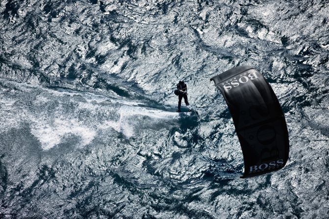 ... expertly down to a perfect landing on the water.