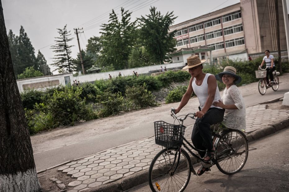 Huniewicz says this is just one of two photos in which he was able to capture a candid smile from local residents.