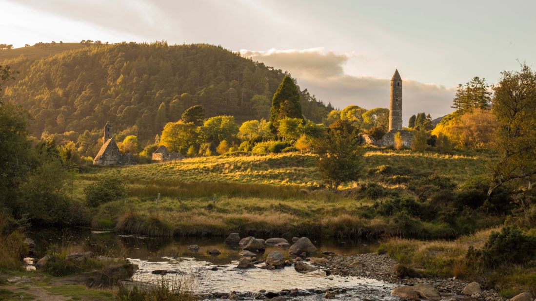 <strong>Glendalough (Wicklow): </strong>The glacial valley of Glendalough is home to a sixth-century monastic settlement founded by Saint Kevin. He was an ascetic, with one particularly lurid legend claiming he drowned a woman who tried to seduce him. 
