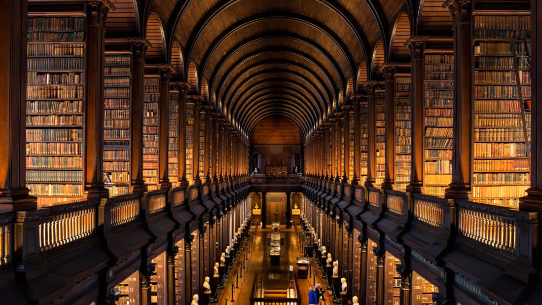 <strong>Trinity College Long Room (Dublin): </strong>The 65-meter "Long Room" is the main chamber of the Old Library at Trinity College Dublin. Former students who perhaps took inspiration within these walls include Oscar Wilde, Jonathan Swift, Bram Stoker and Samuel Beckett. 