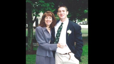 Patrick Risha poses with his mother, Karen Zegel.