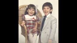 Patrick Risha poses with his sister Amanda.