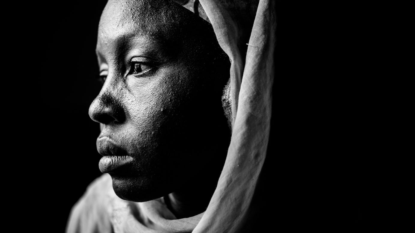 Hajar Adamu spent three weeks as a prisoner of Boko Haram, the Islamist militant group in Nigeria. She is one of dozens of survivors who posed for photographer Andy Spyra.