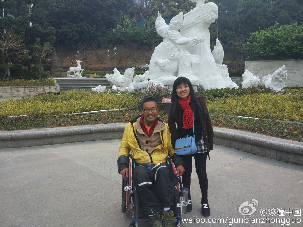Quan Peng says he's grateful for help offered by warm-hearted people he met along the way.