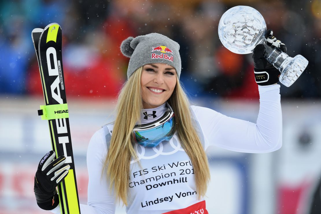 Lindsey Vonn clinched the World Cup downhill title before injury ended her season. 