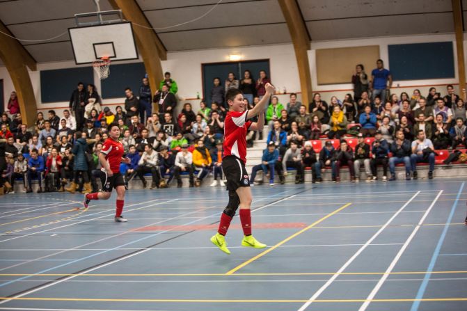 Greenland's futsal players enjoyed boisterous home support -- the 12-year-olds were roared onto the pitch by hundreds of friends, family members and neighbors.