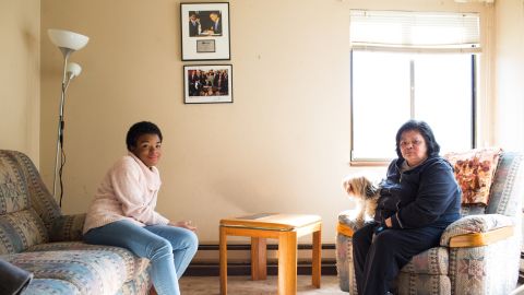 Marcelas and her grandmother, Gina Owens, at their home in Seattle. Marcelas says her grandmother's acceptance was a blessing.