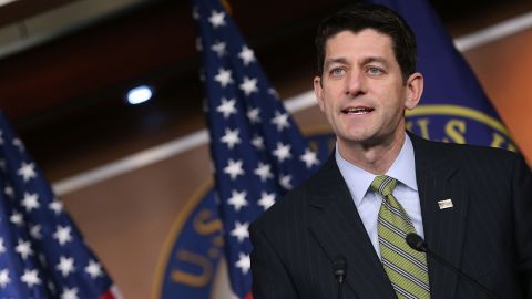 WASHINGTON, DC - MARCH 17: Speaker of the House Paul Ryan (R-WI) speaks to the media during his weekly briefing, at the U.S. Capitol, March 17, 2016 in Washington, DC. (Photo by Mark Wilson/Getty Images)