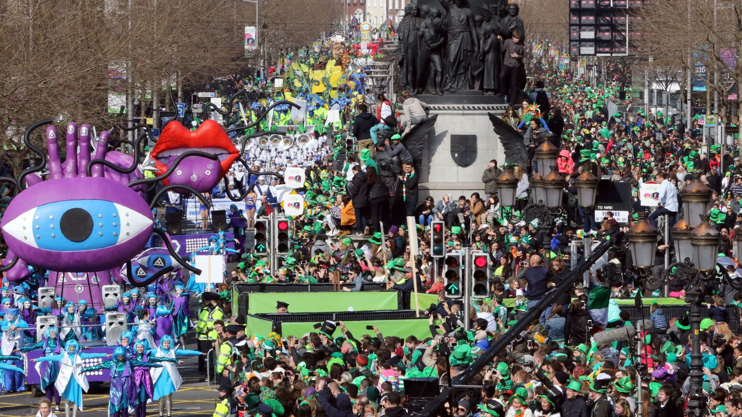 Dublin's massive St. Patrick's Day parade won't happen this year, local officials announced. It was canceled as a preventative measure against the novel coronavirus. 