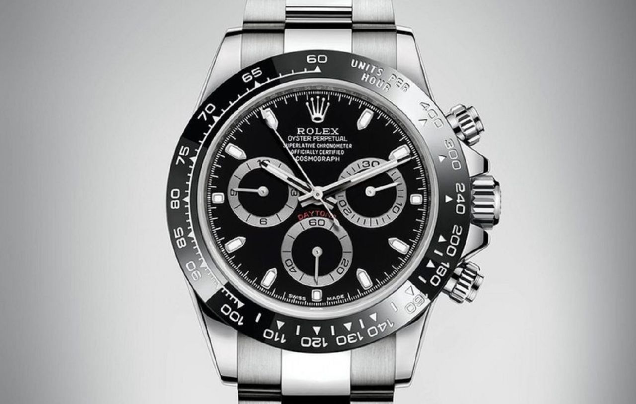 The new Daytona also comes with a black dial.
