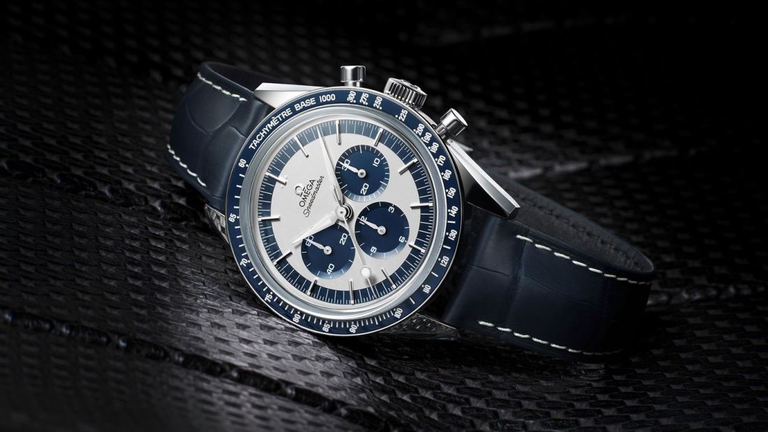 This is an unabashed sentimental favorite: it's a re-issue of one of vintage Omega lovers' most beloved variations on the Speedmaster. 