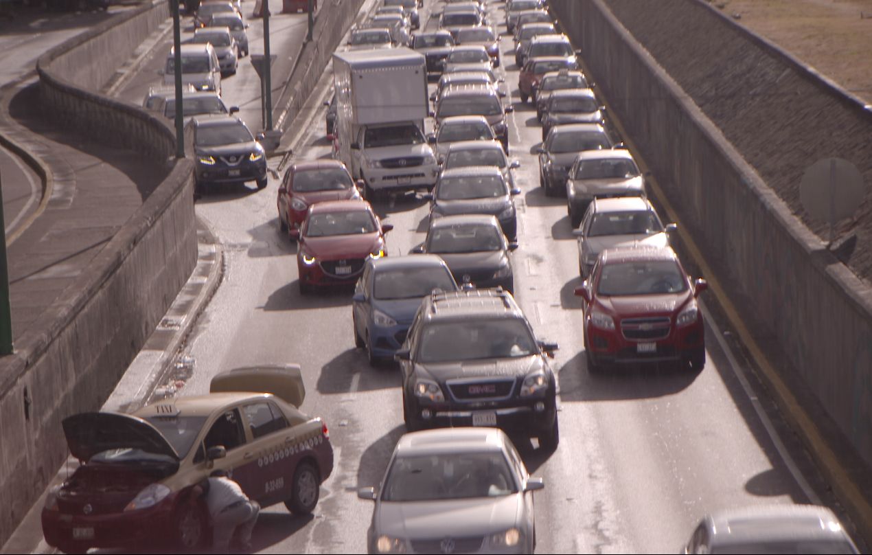 Traffic routinely backs up on the multi-lane routes in and out of the city, causing massive amounts of pollution.
