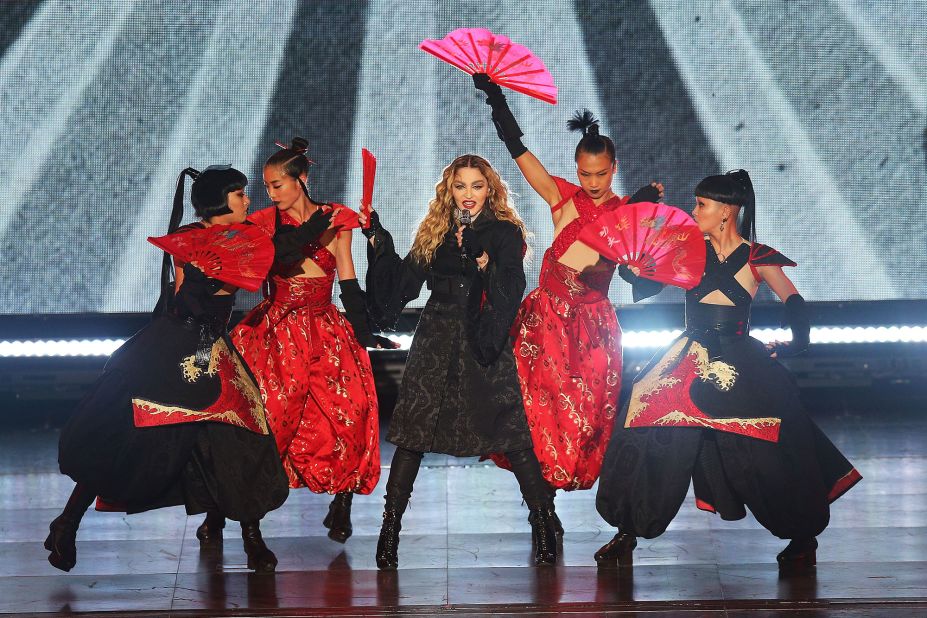 Madonna performs in Melbourne, Australia, on March 12, 2016, during her turbulent Rebel Heart tour. Over her long career, the iconic pop singer has been a genius at reinventing herself. Take a look back at how her style has evolved over the years.