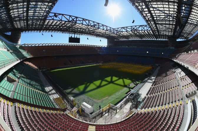 The fabled San Siro in Milan will host the final on May 28. 