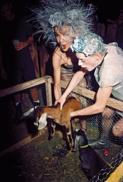 A goat in a club by Nick Waplington, <em>The Isaac Mizrahi Pictures</em>