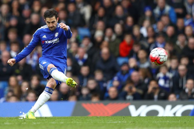 Cesc Fabregas of Chelsea scored both his team's goals in a 2-2 home draw to West Ham. Fabregas had been one of the most vilified players under Mourinho, but has stepped up his play considerably since the departure of the Portuguese manager.
