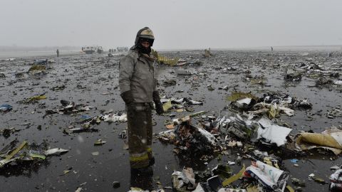 The plane crashed amid strong winds early Saturday.