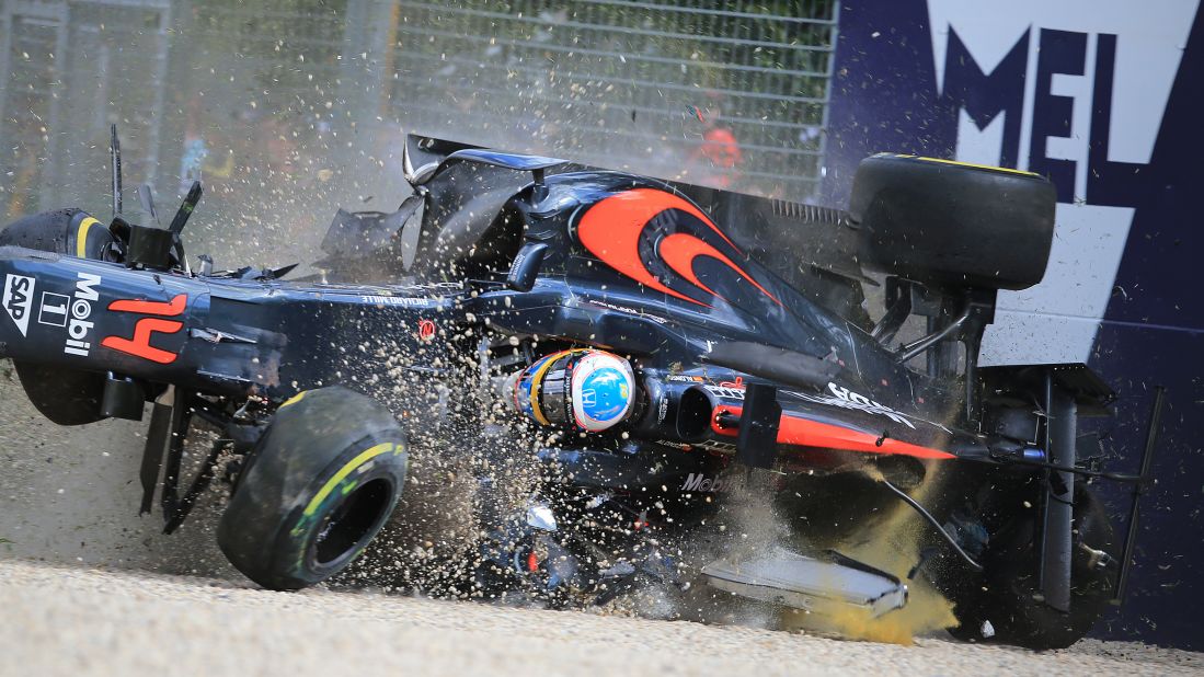 It was the second serious incident Alonso has been involved in in as many years, although his crash at the 2016 was arguably worse. After colliding with Esteban Gutierrez, Alonso's car hit the wall at 200mph, flipping through the air before coming to rest upside down. "I'm lucky to be here and thankful to be here," Alonso said after the crash.
