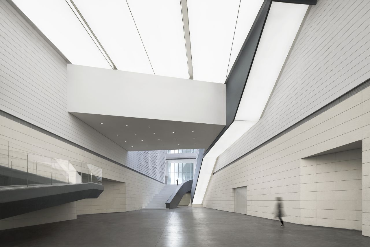 The Yinchuan Museum of Contemporary Art was designed by Chinese architects, we architech anonymous (waa). Yinchuan is an industrial city in the Ningxia Hui Autonomous Region, northwest China.