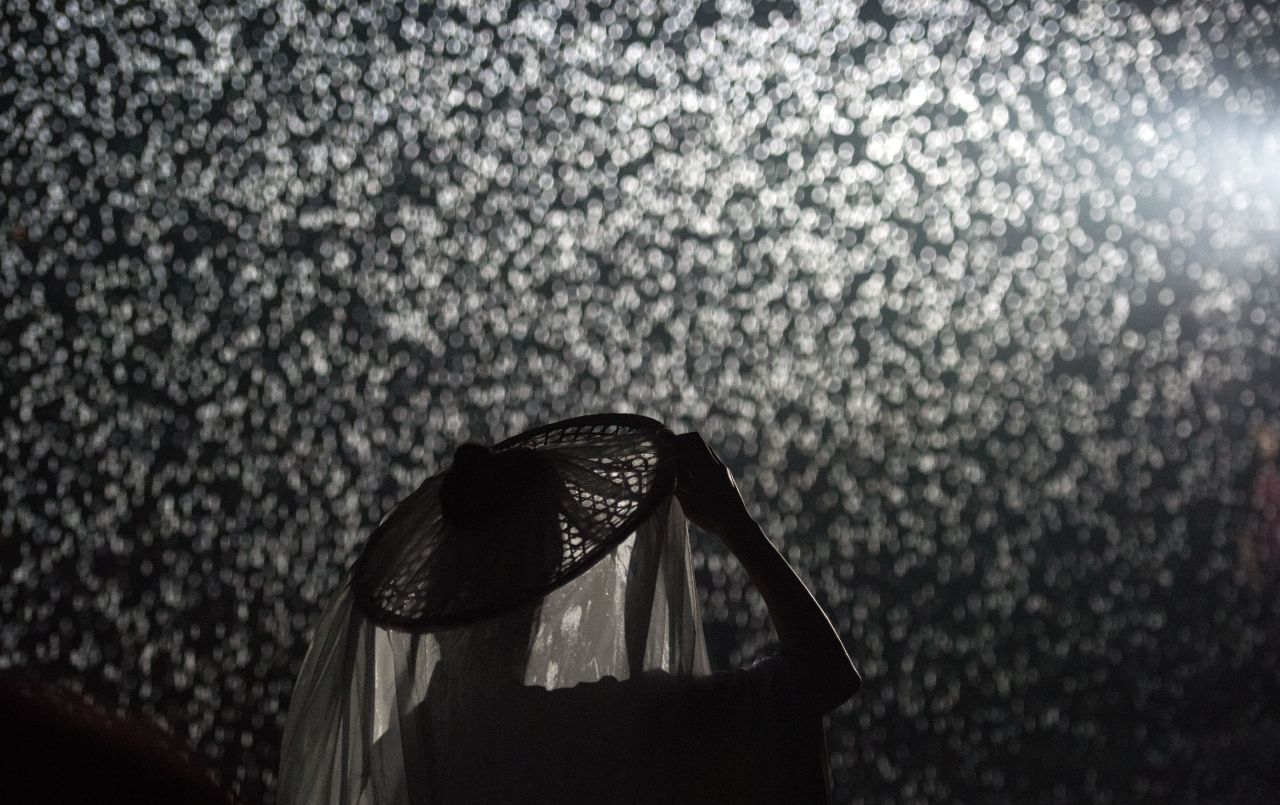 The Rain Room exhibition by the artists Random International.