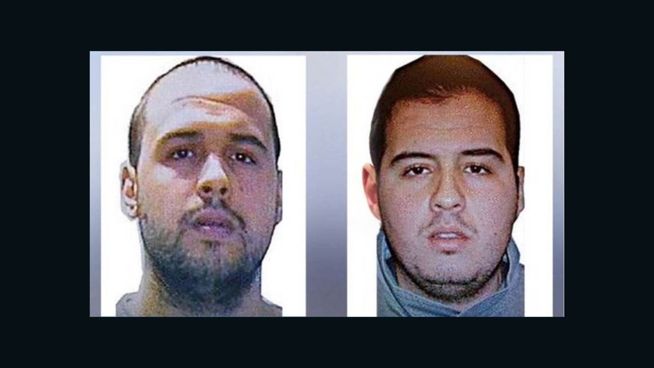 Brothers Khalid El Bakraoui, left, and Ibrahim El Bakraoui, right.