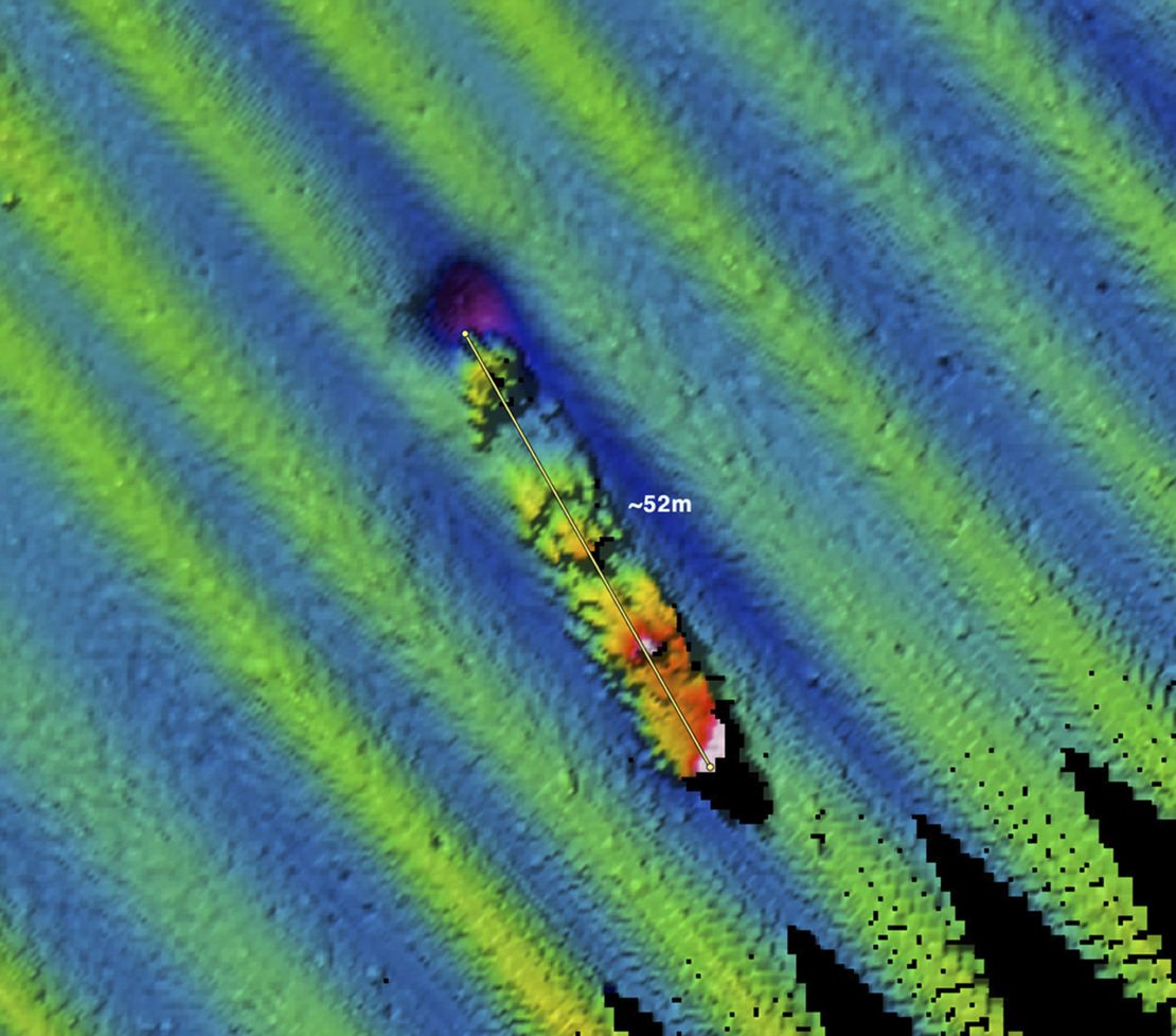 In September 2009, a NOAA/Fugro multibeam sonar survey of the area around Farallon Islands documented a probable shipwreck with an estimated length of 170 ft at a depth of 185 ft.