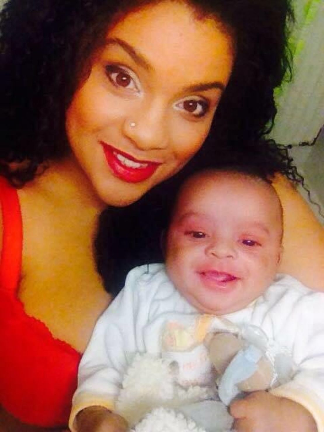 Sabrina Esmael Fazal, pictured here with her son, is missing. 