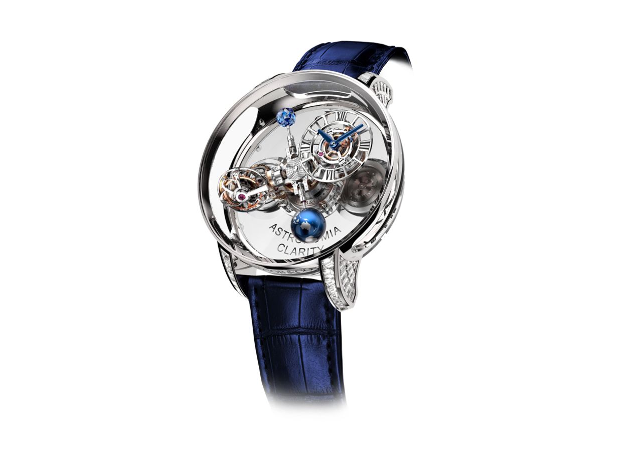 The new crystal-cased Astronomia Clarity from Jacob & Co