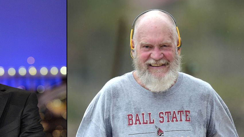 David Letterman is nearly unrecognizable with his snowy beard as he gets in a morning work out around the Caribbean islands. The retired late-night talk show host resembled Santa Claus with his newly grown beard and smile.