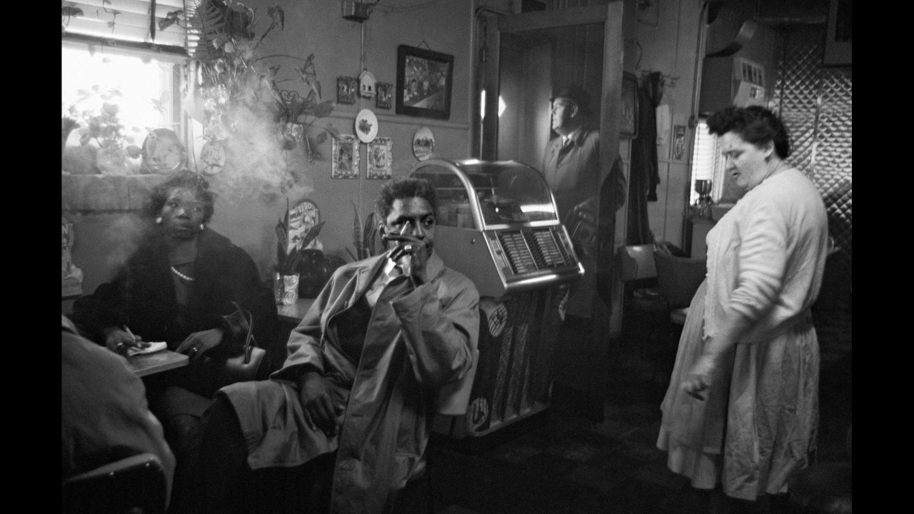 Civil rights leader Bayard Rustin, center, demands service in Baltimore in 1962.