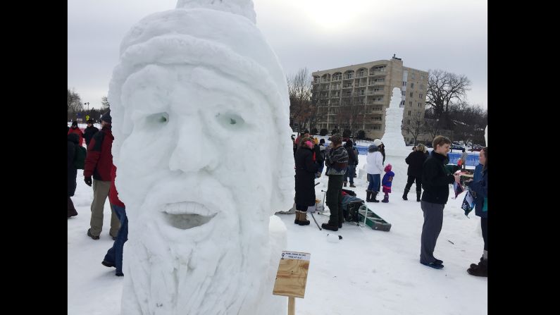 The Loppet includes an ice sculpting competition, free hot chocolate and folks merrily ringing cow bells along the race courses.