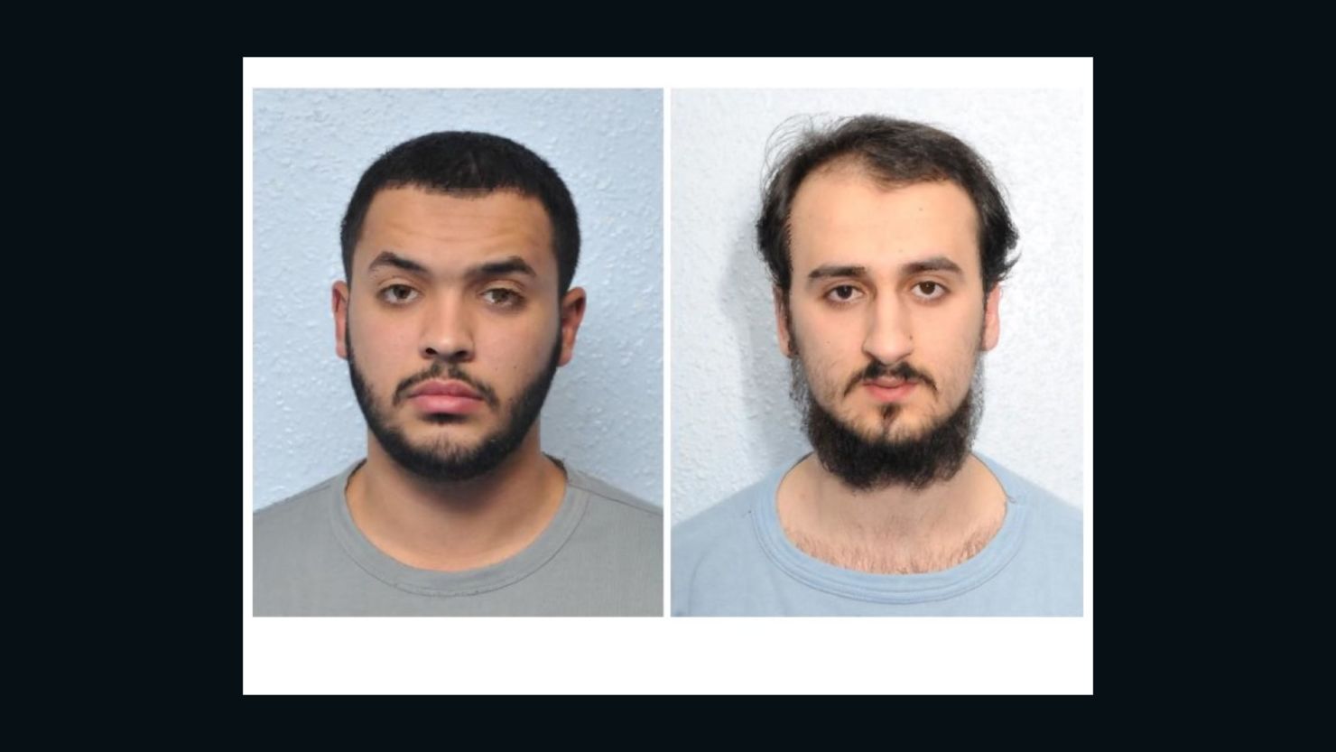 Tarik Hassane (left) and Suhaib Majeed (right) planned a shooting in London, authorities said. 