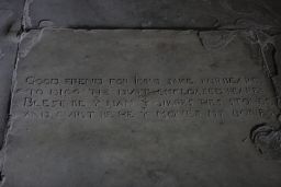 Part of the inscription on Shakespeare's grave reads: "Blessed be the man that spares these stones, and cursed be he that moves my bones"