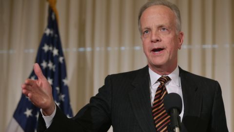 Sen. Jerry Moran (R-KS) speaks during a news conference to launch the U.S. Agriculture Coalition for Cuba at the National Press Club January 8, 2015 in Washington, DC.