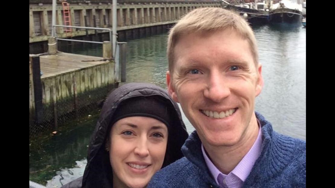 Stephanie and Justin Shults have both been working in Brussels. 