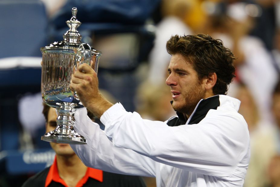 Del Potro stunned Federer to win his first -- and only -- grand slam title at the 2009 U.S. Open. 