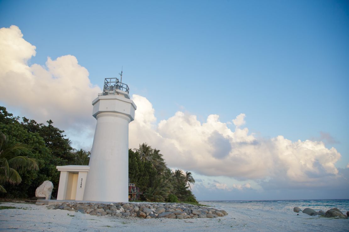 A lighthouse is pictured on Taiping Island, also known as Itu Aba, in the South China Sea. 