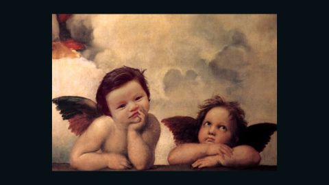 Reddit user davepollotart made the baby into a cherub.