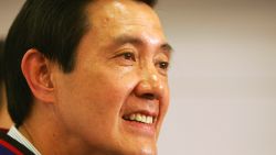 TAIPEI, TAIWAN - MARCH 21:  Taiwan's presidential candidate of the opposition Nationalist Party Ma Ying-jeou smiles during a news conference on March 21, 2008 in Taipei, Taiwan, on day before the presidential elections, Ma urged his supporters to stay cool in front of his opponent's dirty tricks.  (Photo by Andrew Wong/Getty Images)