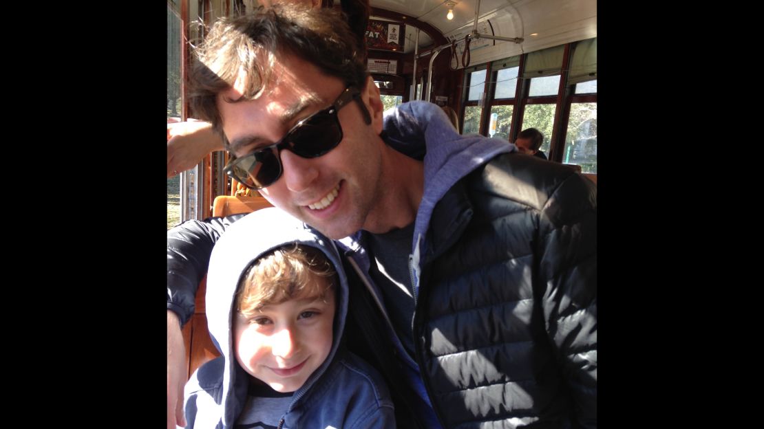 Writer Brian Gresko and his son Felix, 6 1/2