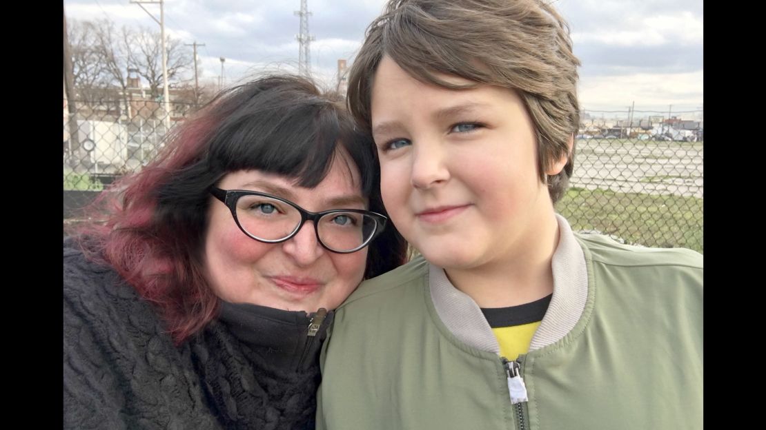 Writer Cecily Kellogg and her 9-year-old daughter Tori