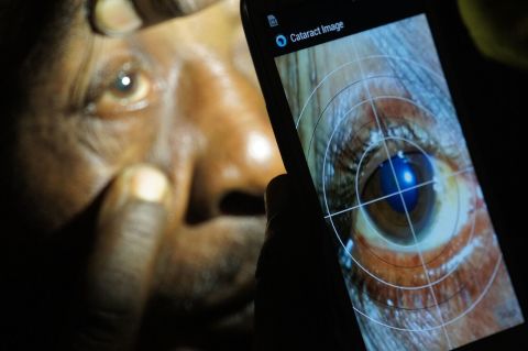 Smartphone app Portable Eye Examination Kit (Peek) has been used in Kenya, Botswana and India to test patients who would otherwise find getting proper eye care difficult.<br /><br /><a href="https://edition.cnn.com/2016/03/31/africa/peek-eye-app/index.html" target="_blank">Read more</a> about Peek.