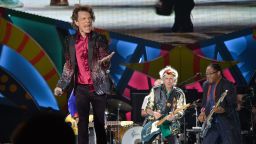 British singer and frontman of rock band The Rolling Stones Mick Jagger performs during a concert at Ciudad Deportiva in Havana, Cuba, on March 25, 2016. AFP PHOTO / YAMIL LAGE / AFP / YAMIL LAGE        (Photo credit should read YAMIL LAGE/AFP/Getty Images)