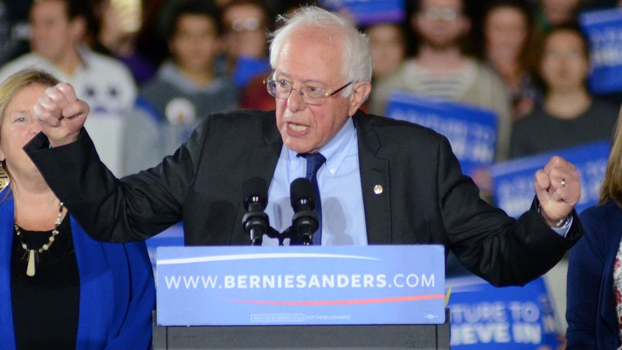 March 26, 2016 - Madison, Wisconsin, USA - Democratic presidential candidate BERNIE SANDERS is seen during a rally held in Madison, WI. (Credit Image: ? Ricky Bassman via ZUMA Wire)