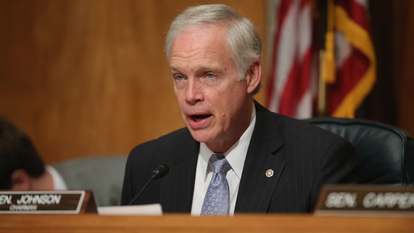 WASHINGTON, DC - JUNE 25:  Senate Homeland Security and Governmental Affairs Committee Chairman Ron Johnson (R-WI) delivers opening remarks during a hearing about the recent OPM data breach in the dirksen Senate Office Building on Capitol Hill June 25, 2015 in Washington, DC. Office of Personnel Management Director Kathrine Archuleta said that the recent report that 18 million current, former government employees and people who applied for jobs had their personal data stolen is not confirmed and that only 4.2 million records had been breached.  (Photo by Chip Somodevilla/Getty Images)